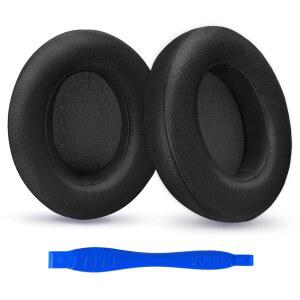 [미국배송] BEATS STUDIO 2 및 3 (B051 B0500) 무선 헤드폰용 이어 패드 쿠션 교체 2.0 3.0과 호환되는 커버 부드러운 메모리 폼 더 나은 소음 차단(블랙)