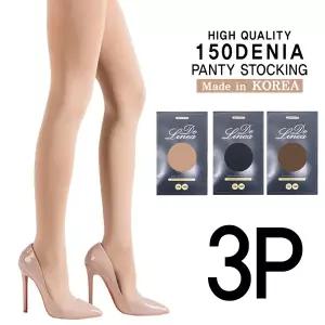 [하프클럽/제이투와이]신축성 좋은 국산 롱다리 3D 입체 고탄력팬티스타킹 150D 3P