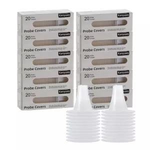 정확한 디지털 온도 측정을 위한 칸유엔 200X 이어 온도계 프로브 커버 브라운 써모스캔 온도계용 일회용
