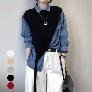 사선 삼각 스트랩 케이프 (WFK4IK3)