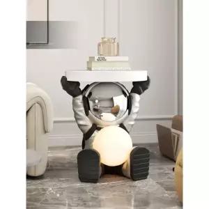 우주인조명 우주비행사무드등 취침등 장식품 선물 트레이 바닥 장식 실버