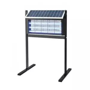 야외 태양광 포충기 포집기 퇴치기 벌레 모기 파리 전기 강화된 트리플 튜브 20W 바닥