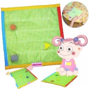 리틀캐빈 미로여행 헝겊책 촉감놀이 도형학습 봉제 어린이책 소근육 감각발달 아기 유아