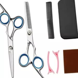 초보자헤어가위 앞머리 티닝 힘조절기능 손가락고무 숱치는가위 세밀한 (WFJ6YO3)