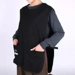 조끼형 짧은 앞치마 블랙 짧은 입는 형 애견미용 조끼 앞치마 (WFK7UBY)