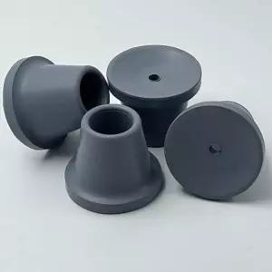 샤워 의자용 7/8인치 고무 발 교체 의자 다리 캡 샤워/이송 스테인리스 스틸 인서트 강화 튜브 장착 가능