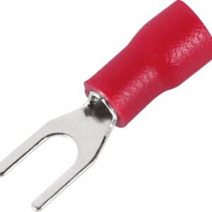 50PCS 포크 나사용 케이블 플러그 스플라이스 전선 스페이드 절연 러그 단자 커넥터 연결