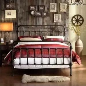 엔틱 철제 침대프레임 조립식 빈티지 베드 깔판 받침대 유럽풍 공주침대