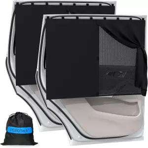 8개의 강력한 자석이 있는 자동차 창문 그늘 - 26.8 x19.7 이중 레이어 후면/측면 및 반려동물 보호를 위한