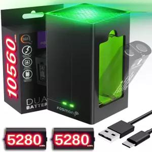 Fosmon 5280mWh 충전식 배터리 키트 Xbox 배터리와 호환되는 2배속 시리즈 X /S One S /X 엘리트