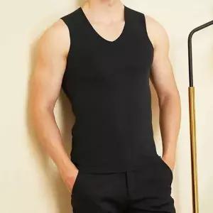 [하프클럽/]남자 기모 민소매 겨울 나시 메리야스 베이직 홈웨어