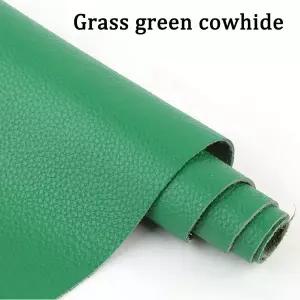 인조가죽시트지 가죽 수선패치 에메랄드 그린 천연 소가죽 상겹 1.5mm 소파 가구 시트 침대 수제 DIY 가방