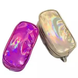 다용도 소품 수납 지퍼 파우치 홀로그램 화장품가방