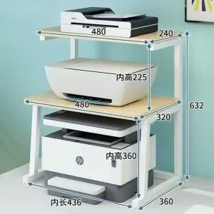 3단 팩스 거치대 복사기 화이트 사무실 프린터 책상 간이형