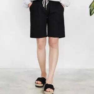 편한바지 추리닝반바지 반바지 여자린넨5부밴딩반 (WFK98GY)