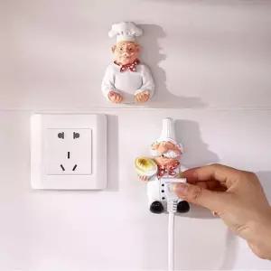 벽후크 플러그홀더 콘센트거치대 코드 수건 선걸이 W7EA3ED