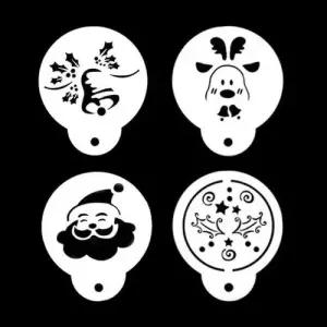 크리스마스 베이킹 스텐실 도안 산타 루돌프 종 도안 W4DD20D