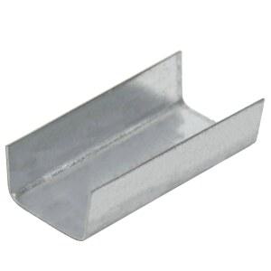 500팩 스틸 스트랩 금속 씰 1/2인치 밴딩, 오픈 스냅온 씰, 무거운 화물 운송 팔레트 밴딩을 위한 두꺼운 견고한 클립