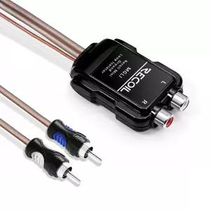 반동 MGLI 2채널 RCA 스테레오 접지 루프 노이즈 솔레이터 자동차 증폭기 필터 오디오 신호 제거