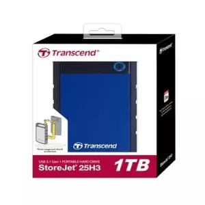 Transcend 외장HDD StoreJet SJ25H3B 충격방지 USB3.1 Gen1 1TB 블루