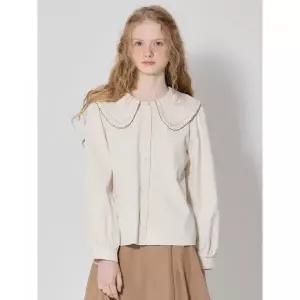 [오조크(OZOC)] 와이드 칼라 블라우스 (택가격: 99000원)