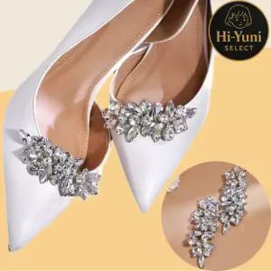 [반짝감성] 블링큐빅 웨딩 파티 구두 코사지 슈즈클립