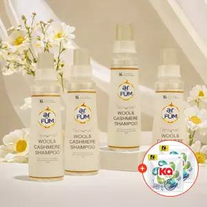 아로품 울캐시미어 액체 세탁세제 500mlx4+카포드 4개입