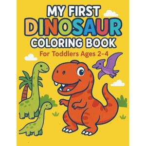 저의 첫 번째 공룡 색칠 공부 책: 2세에서 4세 를 위한