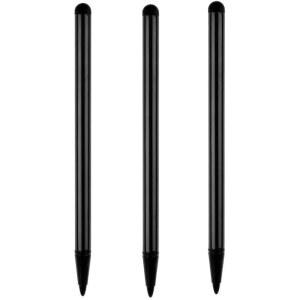[미국배송] 터치스크린용 3PCS 블랙 스타일러스 펜 휴대폰/아이패드호환/삼성호환/안드로이드/태블릿 및 기타 범용 파인 포인트 모든 터치스크린 장치용 고정밀 액세서리