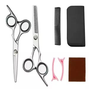 고품질 미용 헤어 커트 가위 세트 셀프 이발 컷팅 수동 도구 (WFK9FO8)