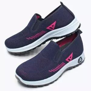 벌집 패턴 인솔 니트 소재 남여공용 슬립온 단화 WE6CDB3