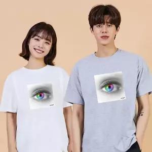 키밍 맨투맨 후드티 눈 eye 10대티셔츠 오버핏반팔티 WAE07B8