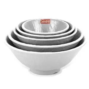 로코 그레이 원형굽볼 멜라민그릇 식당그릇 SK-053 (WFK9ORG)