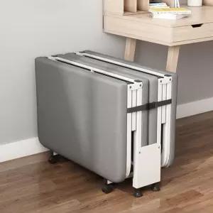 폴딩 이동식 침대 매트리스 베드 접이식 스펀지 4단 안락 W60cm