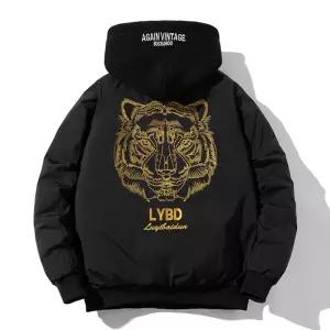 호랑이자수 항공점퍼 스타디움자켓 양털 조종사 자켓