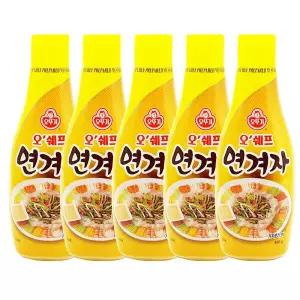 오뚜기 오쉐프 연겨자 480g x 5개 겨자 소스 냉면 2248987 J