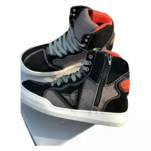 오토바이 숏 바이크 부츠 장화 레드 방수신발 스니커즈 라이딩 지퍼 슈즈