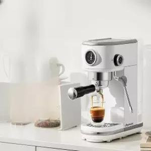커피머신 가정용 아이보리 머신 로즈우드 씨메 커피 원목 바스켓 커피머신기 커피기계.