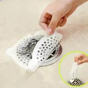 10장 샤워부스 욕조 욕실 머리카락 거름망 스티커 배수구 하수구 10장 (WFKAEVU)