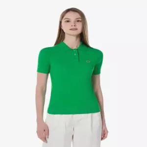 라코스테 여성 케이블 반팔 폴로 스웨터 PF497E-54G LDM