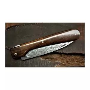 방데타 코르시카 다마스커스 아이언 우드 /접이식 아웃도어 캠핑용 등산용 낚시용 나이프