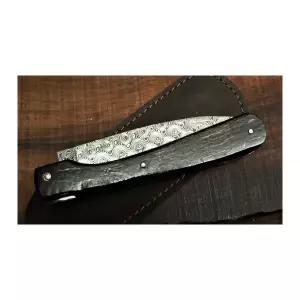 방데타 코르시카 다마스커스(Rose) 버팔로 뿔 통짜 핸들(2) /접이식 아웃도어 캠핑용 등산용 낚시용 나이프