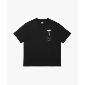 디아도라 AIRTEX 레터링 반팔 티셔츠 BLACK D5221LRS55BLK 118125