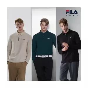 휠라골프 남성 기모 카라셔츠 3종 세트_688642