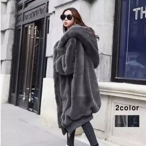 퍼 아우터 겨울 롱 퍼코트 보송보송 겨울 아우터