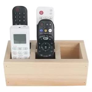 테이블정리함 핸드폰 필기구 나무 칸막이 리모콘수납함 원목 (WFKA285)