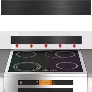 스토브용 스테인리스 스틸 백스플래시 전면 제어 프리스탠딩 레인지 유니버설 백가드 주방 스토브 장식용