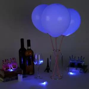 빛나는 파티베스트 LED 총알 풍선 조명 블루 벌룬 라이트