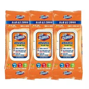 유한크로락스 세정살균티슈 캡형 60매X3개