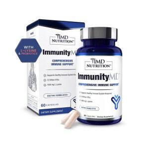 1MD 면역MD 면역 프리바이오틱스가 함유된 강력한 선택 균주 전반적인 체계 일상 스트레스 감소 60 캡슐